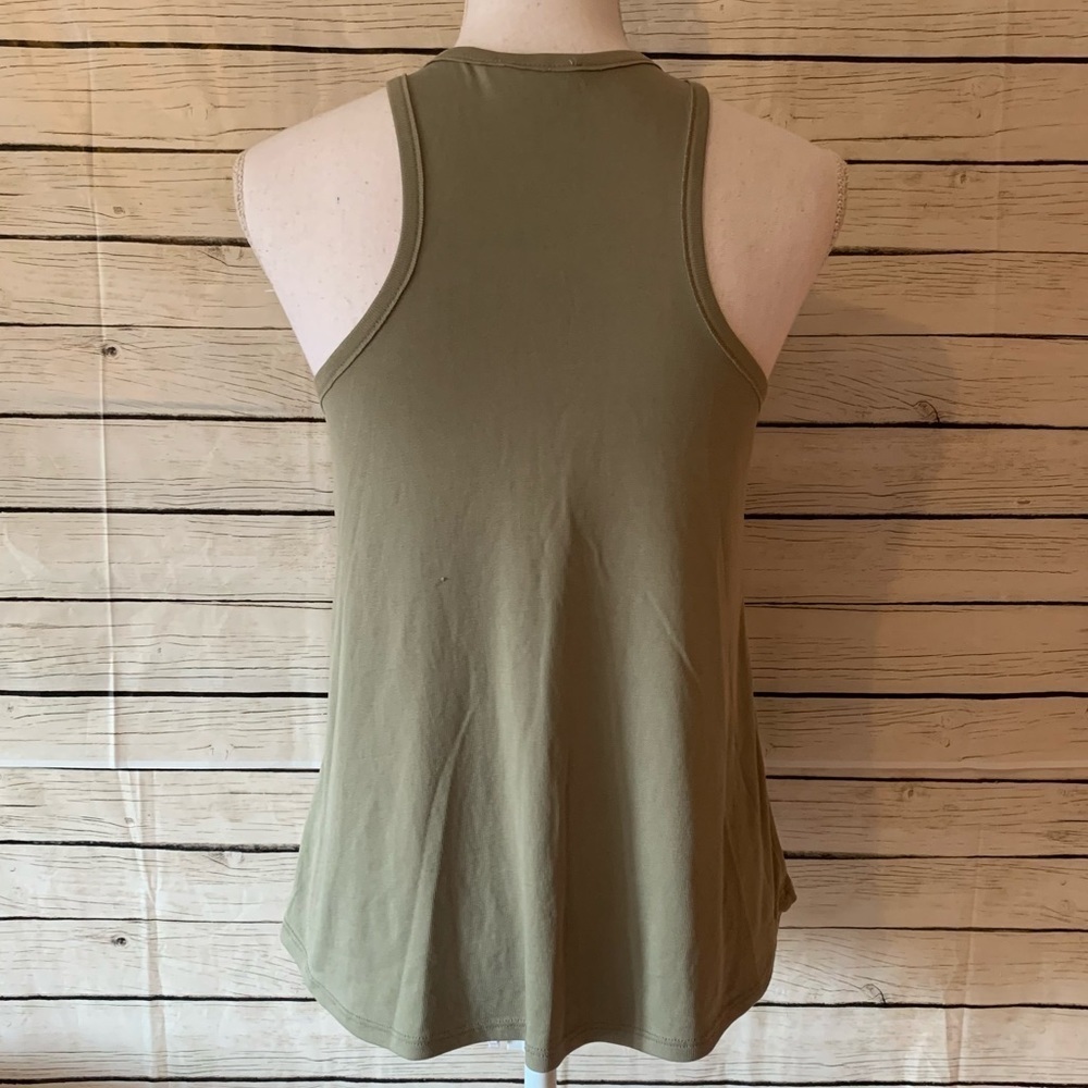 Double Zero Soft Modal Ribbed Racerback Tank Top - Picture 4 of 5